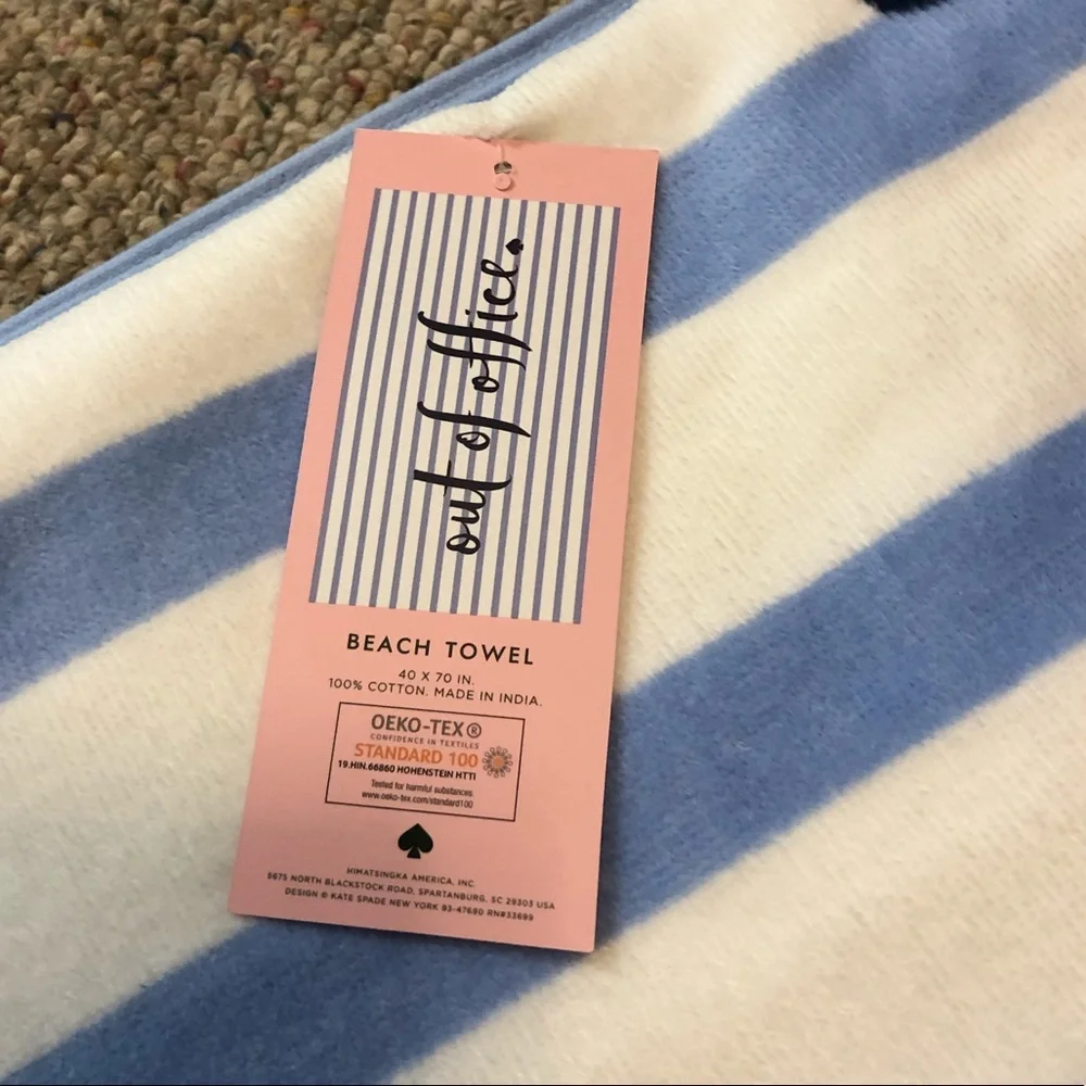 🆕 Kate Spade OUT OF OFFICE Beach Towel
